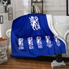 Peterborough Crest Flannel Blanket, Soft Polyester, Modern Design, All-Season for Camping, Travel, Gifts for holidays or birthdays
