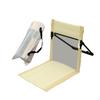 Floor Chair with Back Support Camp Bleacher Cushion Seat Pad Storage Bag Foldable Beach