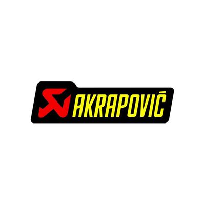 AKRAPOVIC P-HST1AL Pegatina para Silenciador Resistente al Calor 7.1 x 2.1 pulgadas (180 x 53 mm), Aluminio