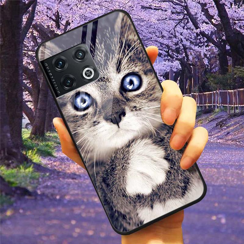 Für OnePlus 10 Pro 5G Hülle 6,7'' Gehärtetes Glas Sternenmarmor Harte Rückseite für One Plus 10Pro Funda Capa Oneplus10pro Coque