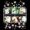 Glitter Snowflake Sequin Snowflakes Nail Art Christmas Nail Sequins Sparkly Snow