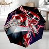 Custom Name Mighty Morphin Theme Automatic Umbrella, Lightweight & Portable, 8 Rib, Perfect for Outdoor Travel, Birthdays, Christmas, Gifts.