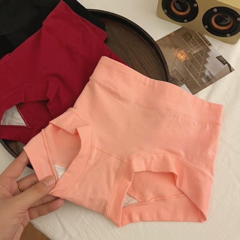 Medium Waist Briefs Plus Size Pure Cotton Underwear for Women Comfortable All Cotton Crotch Triangle Panties