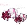 Fleventz Retro Crystal Glass Bow-Knot Candy Jar with Lid