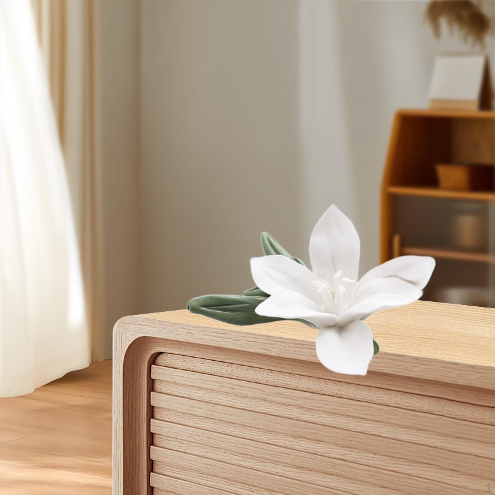 

Цветочные уголки, центр стола, украшение для подставки для благовоний на рабочем столе White Lily