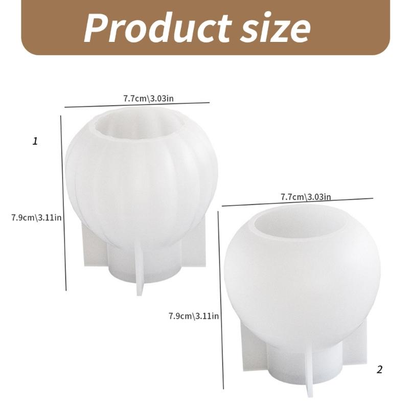 Silicone Mold for Gypsum Flower Vase and Candle Stand Candlestick Making Mould Round Plaster Vases Molds Jewelry Tool