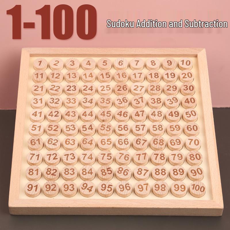 Sudoku Educational Toy: 1-100 Addition & Subtraction Board for Kindergarten Kids