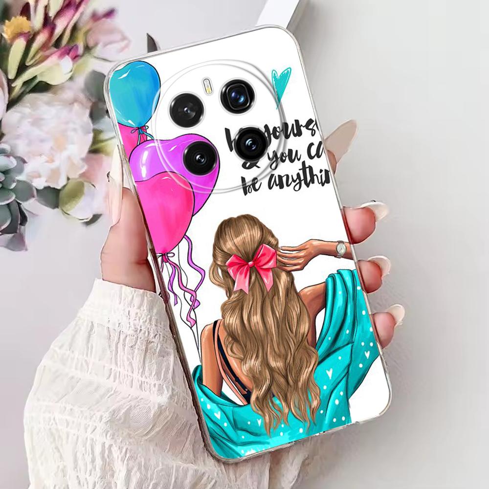For Honor Magic 7 Pro Silicone Case Cute Pattern Soft Clear TPU Phone Cover For Huawei Honor Magic7 Pro Funda Transparent Bumper