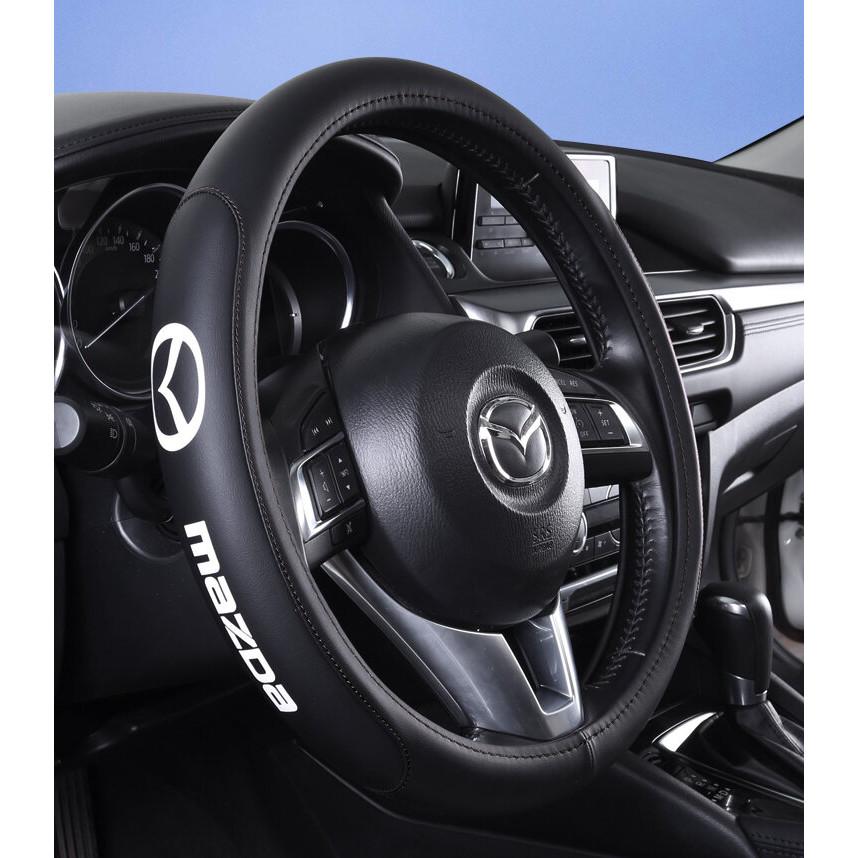 

Чехол на руль автомобиля из ПУ кожи для CX-3 CX-4 CX-5 CX-7 CX-9 Mazda 3 Axela 6 Gh Gj Demio Противоскользящий Funda Volante чёрный