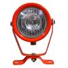 Small Orange Work Lamp Assembly with 12V Bulbs | Suitable for Massey Ferguson Tractor, Other Tractors, Combine, Earthmovers & Heavy Equipment