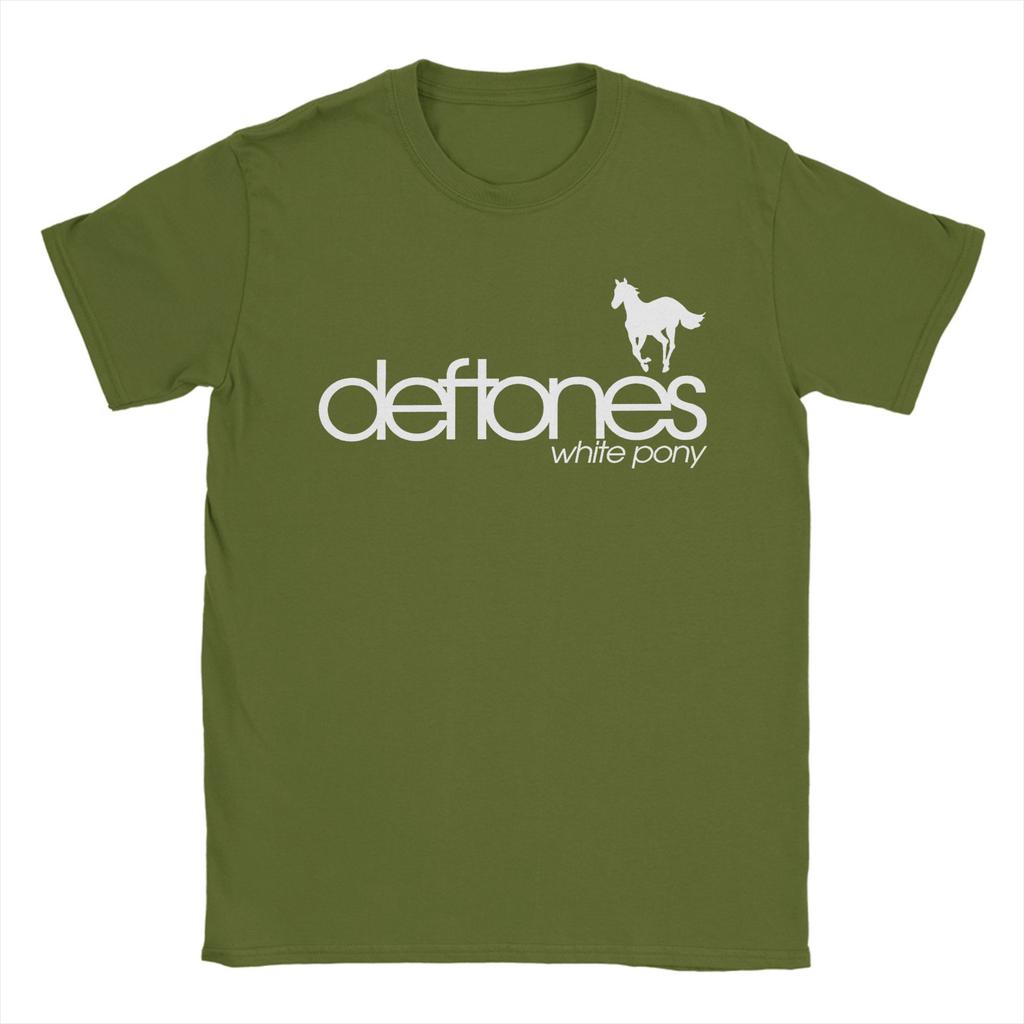 Men's T-Shirts Deftones Fashion 100% Cotton Tee Shirt Short Sleeve  T Shirts Round Collar Clothes Graphic