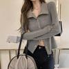 [Pure Polyester Thread] White Inner Women's Autumn Niche Design Lapel Bottoming Shirt Temperament Casual Long Sleeves