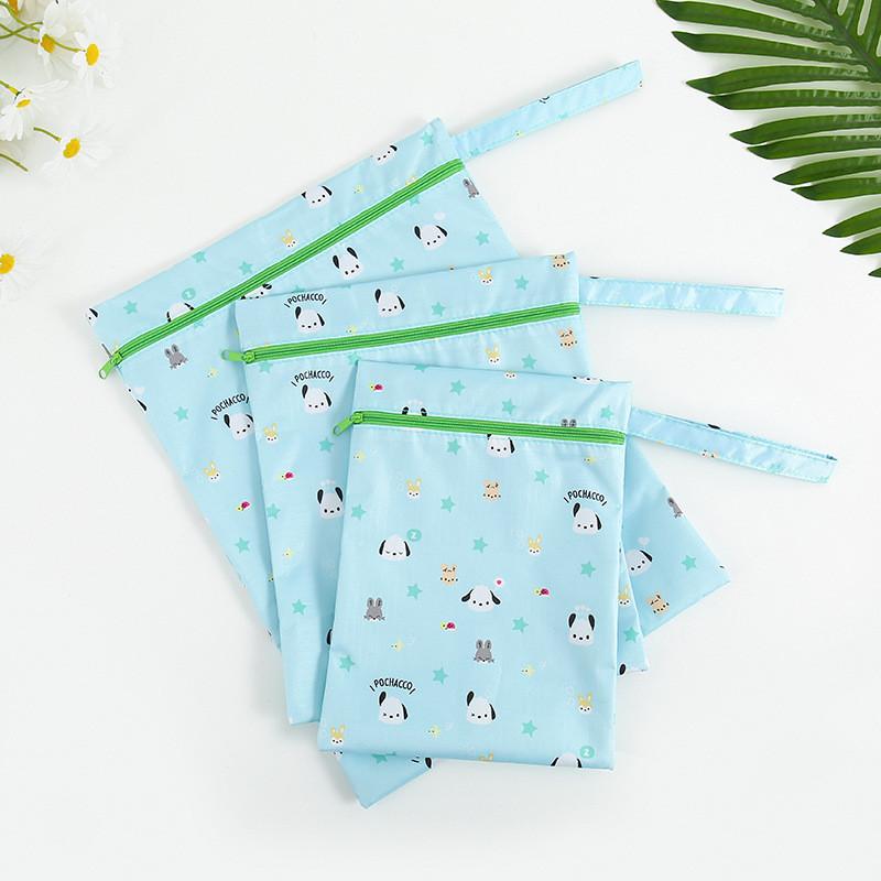 Cute Hello Kitty Kuromi My Melody Pattern Travel Storage Bag Set With Waterproof Material And Multiuse Functionality
