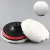 5 Sizes 75-175mm Wool Polishing Disc Car Beauty Waxing Self-Adhesive Disc Imitated Wool Sponge Pad Auto Polisher Sponges Discs