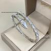 Seiko 18K Gold & Diamond Snake Bracelet: Women's 925 Sterling Silver, Double Circle, Mother-of-Pearl Inlay.