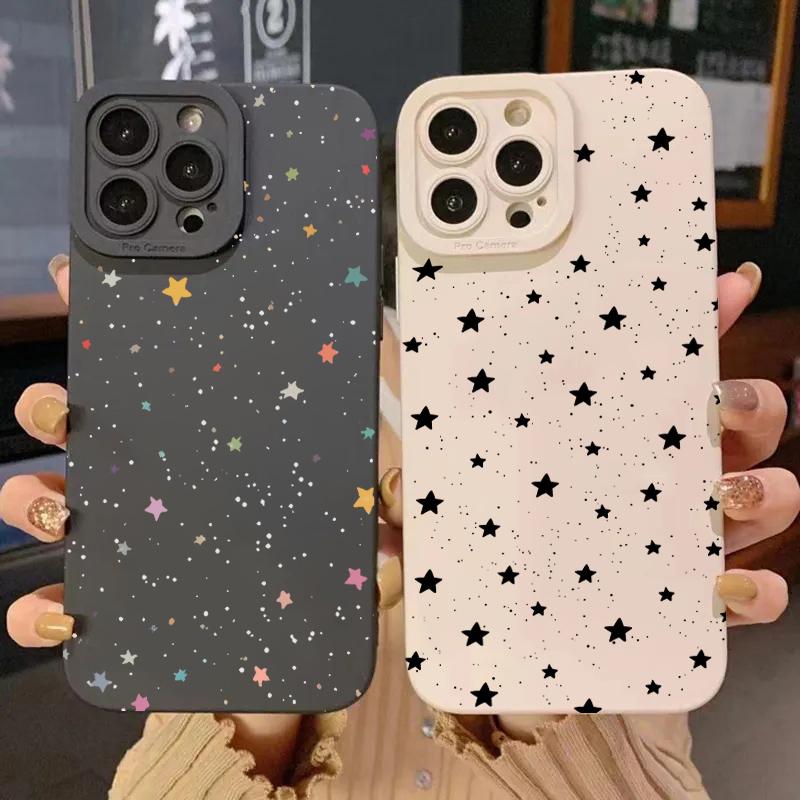 Cute stars Silicone Soft Phone Case For Xiaomi Mi 15 14T 13T 12T Pro 14 13 11 Lite 5G NE Poco F6 F5 X5 M6 X7 Pro Cover