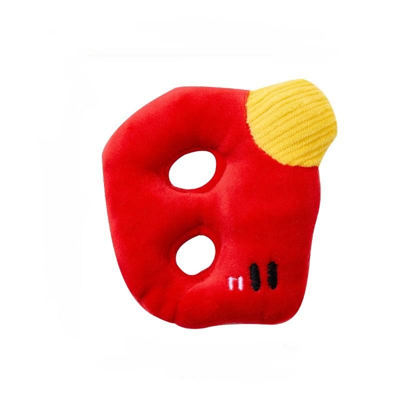 Dog Frisbee Toy Plush Sound Interactive Puppy Frisbee Grinding Teeth Bite-resistant Pet Border Herding Training Special for Dog Training