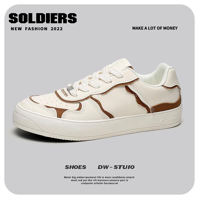 

Нишевая обувь панда черно-белая электронный звук осенняя повседневная обувь мужская контрастная уличная обувь на платформе универсальная мужская обувь 1185 39 бежевый