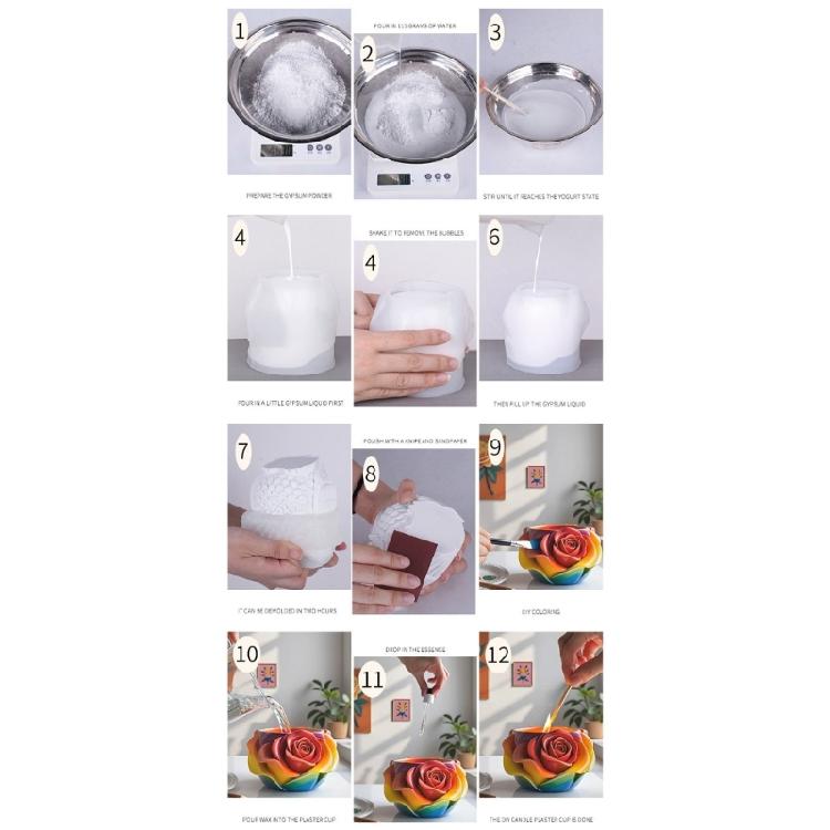 Sturdy Silicone Crafting Mould for Handmade Resin Flower Pots and Home Accessories