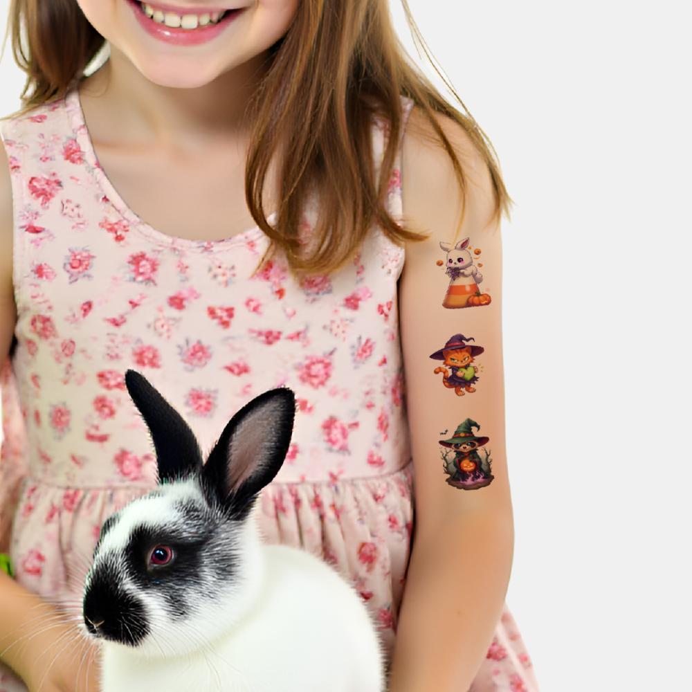 54 Stück Temporäre Tattoos Dekorative Aufkleber Comic Dinosaurier Aufkleber Wasserdicht Langlebig Körperaufkleber Für Mädchen Frauen Jungen