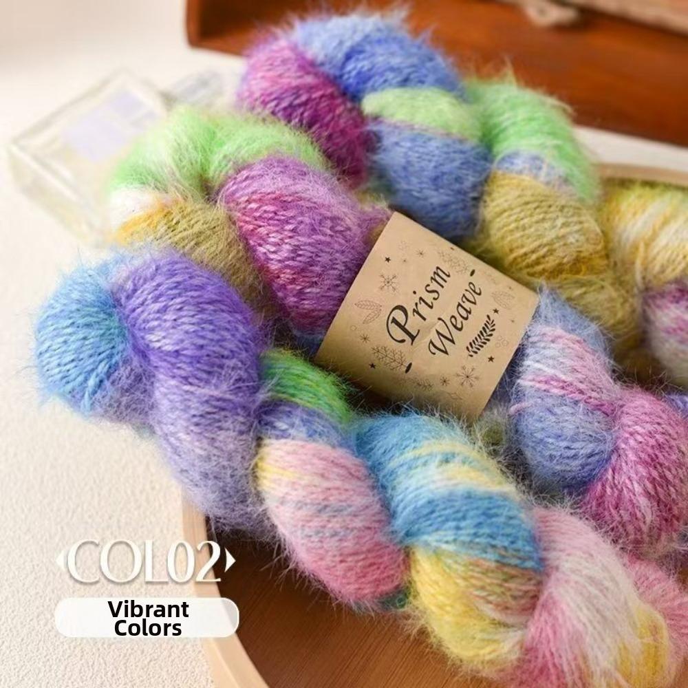Gradient Color Wool Blend Yarn Blend Material Gradient Knitted Yarn DIY Scarf, Hat, Sweater