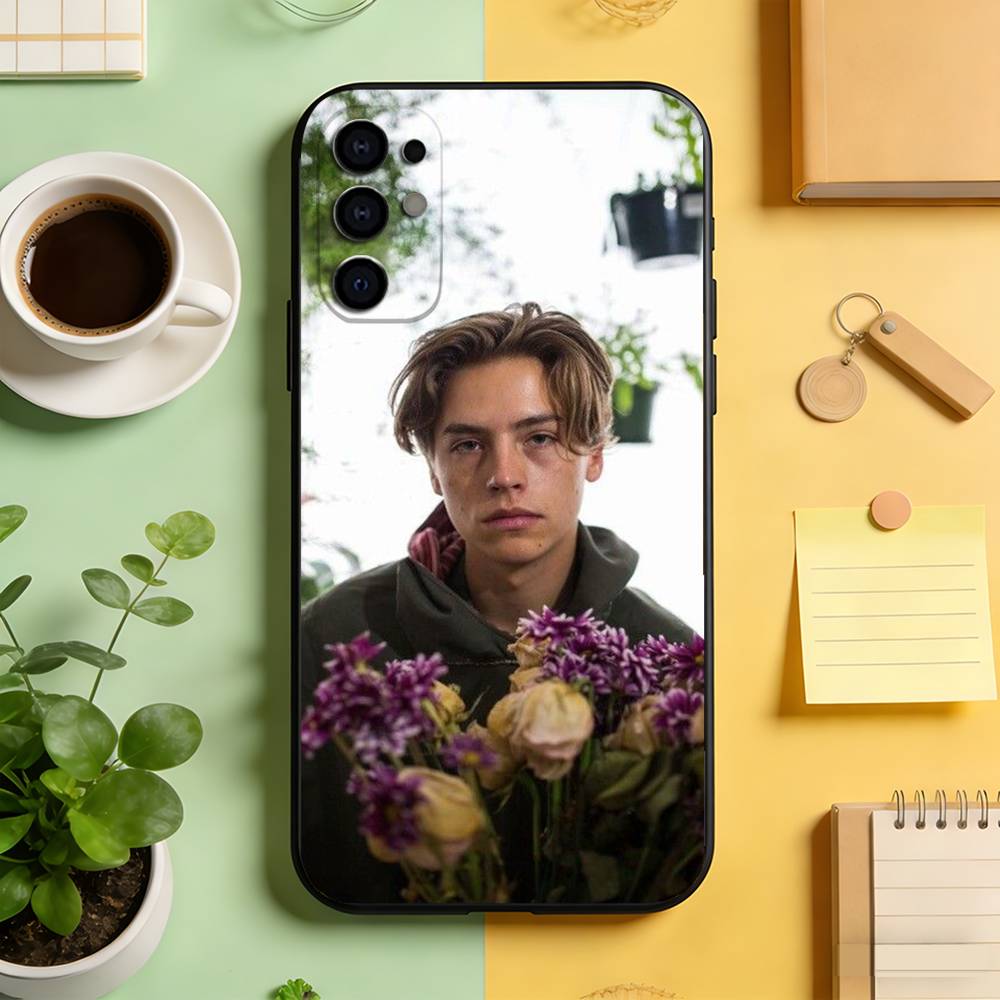 Cole Sprouse Handyhülle für Samsung S25,S24,S21,S22,S23,S30,Ultra,S20,Plus,Fe,Lite,Note,10,Schwarze Hülle
