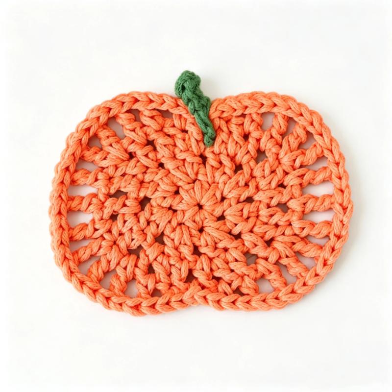 1/5/8 Piezas Posavasos de Calabaza Tejidos a Mano Resistentes al Calor Textura Suave Para Otoño Acción de Gracias Decoración del Hogar