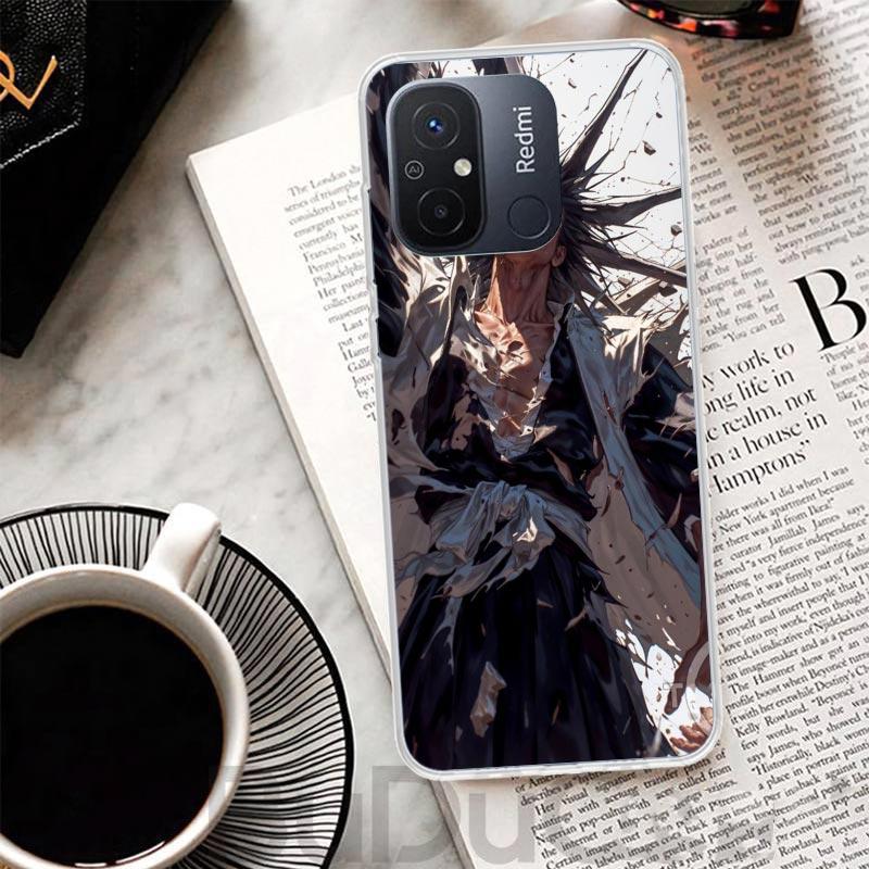 Zaraki Kenpachi Bleach Cover For Xiaomi Redmi 14C 13 13C 12 12C 10 10C 9 9C 9T 9A Phone Case 10A 8A 8 7A 7 6A 6 Pro K70 K60 K40