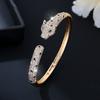 Bracciale Leopardato alla Moda Stile Europeo e Americano Bracciale Hip-hop Esagerato di Alta Gamma