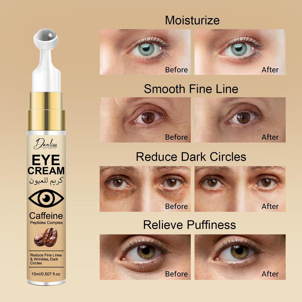 Tightening Eye Cream-Firming & Depuffing & Brightening & Moisturize & Smooth-Suitable For All Skin Types, 15ml