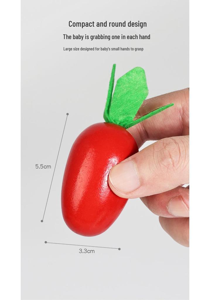 Montessori Wooden Fishing & Radish Game - Educational Sensory Toy for Early Childhood Development & Parent-Child Engagement