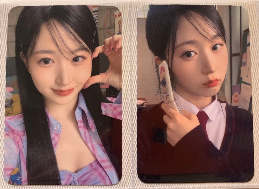 [USED] nmixx Season s Greetings 2023 JYP Bonus Photocard (2 cards) - Hyewon