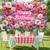 Banner Lavender Pink Tone Birthday Display Celebration Background Pink Floral Branches Party Background For Friend Adult