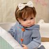 48cm Reborn Baby Girl Doll Bettie Lifelike Full Silicone Body Newborn Doll Can Take Bath Handmade 3D Painting Skin Rebirth Dolls for Kids Playmate Toy