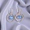 Tanzanite Gemstone 925 Sterling Silver Women's Jewelry Handmade Earrings 1.60" EE-60-2