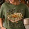 Green Bean Casserole Shirt, Thanksgiving T Shirt, Comfy Unisex Tee, Fall Food Graphic, Retro Kitchen Design, Autumn Colors