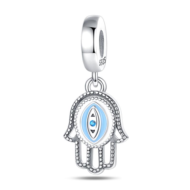 Newcopper Sparkling Zircon Devil'S Eye Horus' Eye Best Wishes Lucky Charms Beads Fit Pan Original Bracelets Diy Jewelry