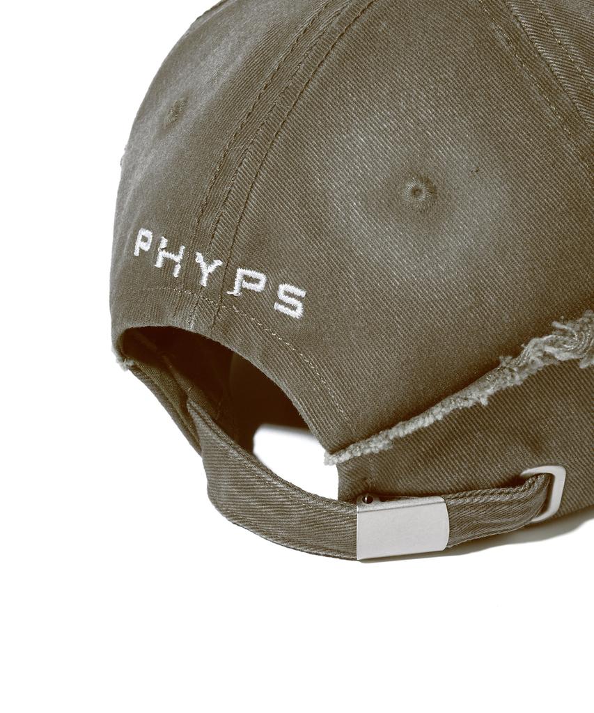 PHYPS MOTORCYCLE Vintage Cutoff Cap_Khaki