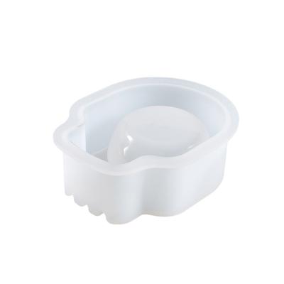 Silicone Ashtray Resin Mold Expoy Resin Casting Mold Round Jewelry Box Molds for DIY Crafts Trinket for Case Home Decora