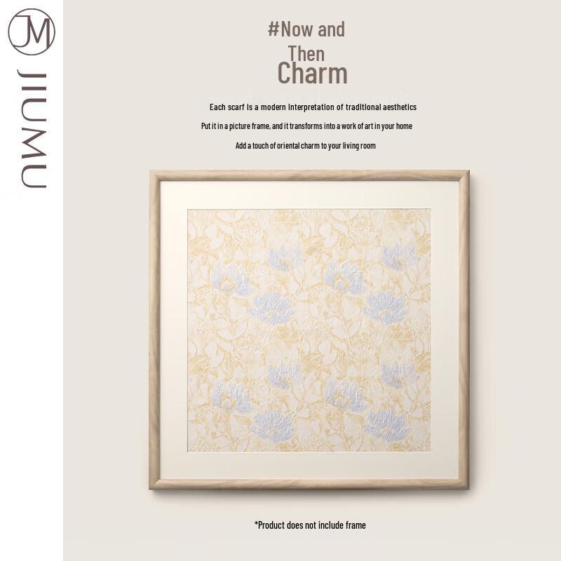 JIUMU Women's 100% Mulberry Silk Square Scarf