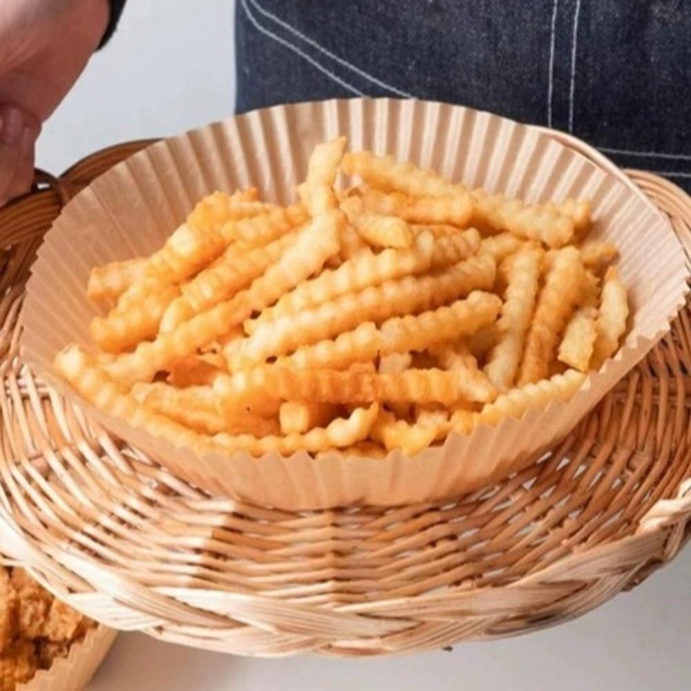 50/100 Stuks Hittebestendig Wegwerp Bakpapier Oliebestendig Airfryer Papier Oven