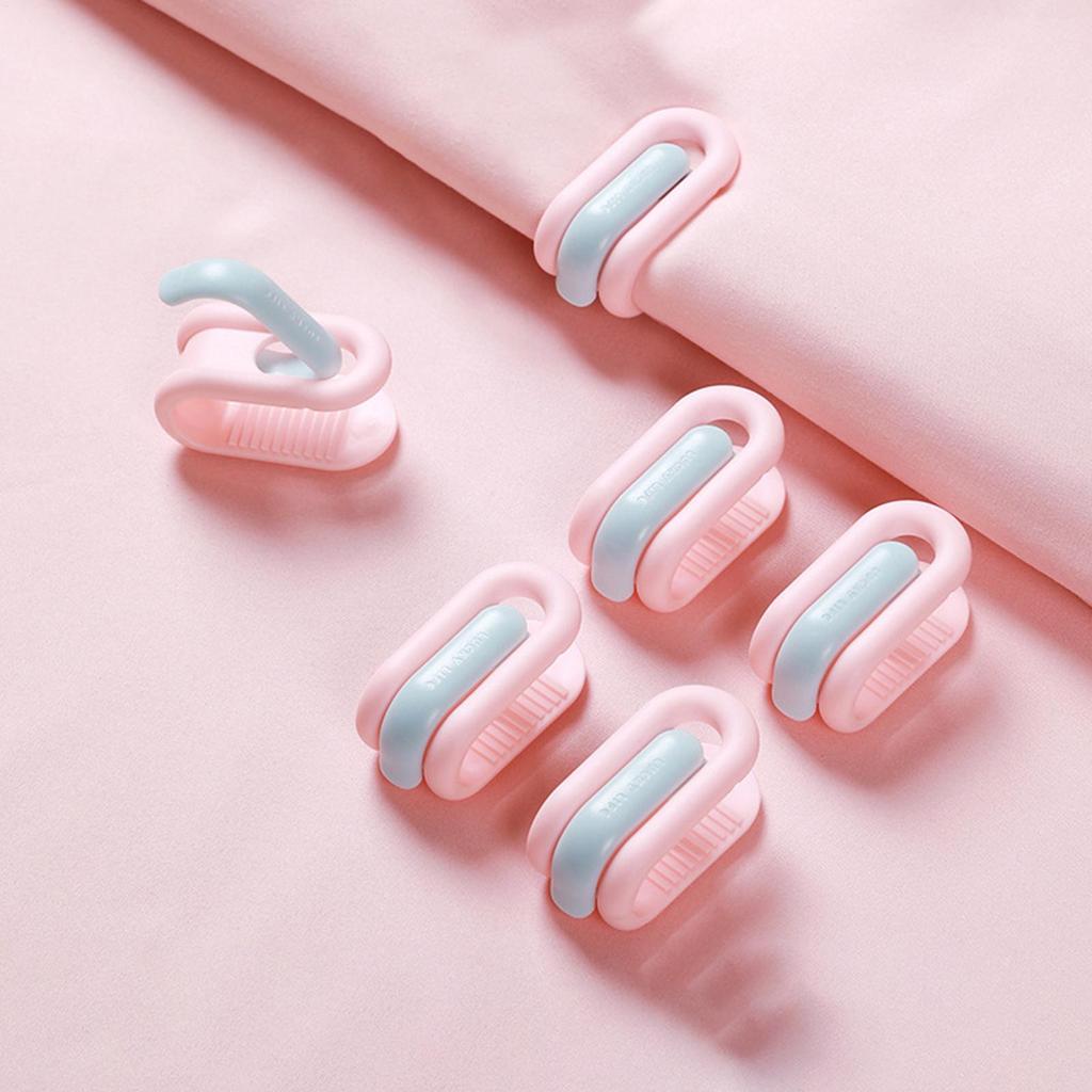 Duvet Clips Non-Slip Padded Comforter Clips 12 Pieces Reusable Bedding Holder Clamps Blanket Fixation Grippers Prevent Bunching