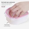 Double-Layer Insulated Hand Soak Bowl for Nail Care and Cuticle Softening
