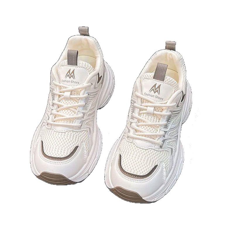 Mesh Daddy Shoes Women's 2025 New Autumn Versatile Breathable Lightweight Height Increasing Ultra-fire Platform Casual Sports Shoes