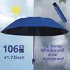 12 Ribs Extra Large Windproof Auto Open/Close Umbrella UV Sun Rain Dual Use Compact Portable Travel Fashionable Men Women