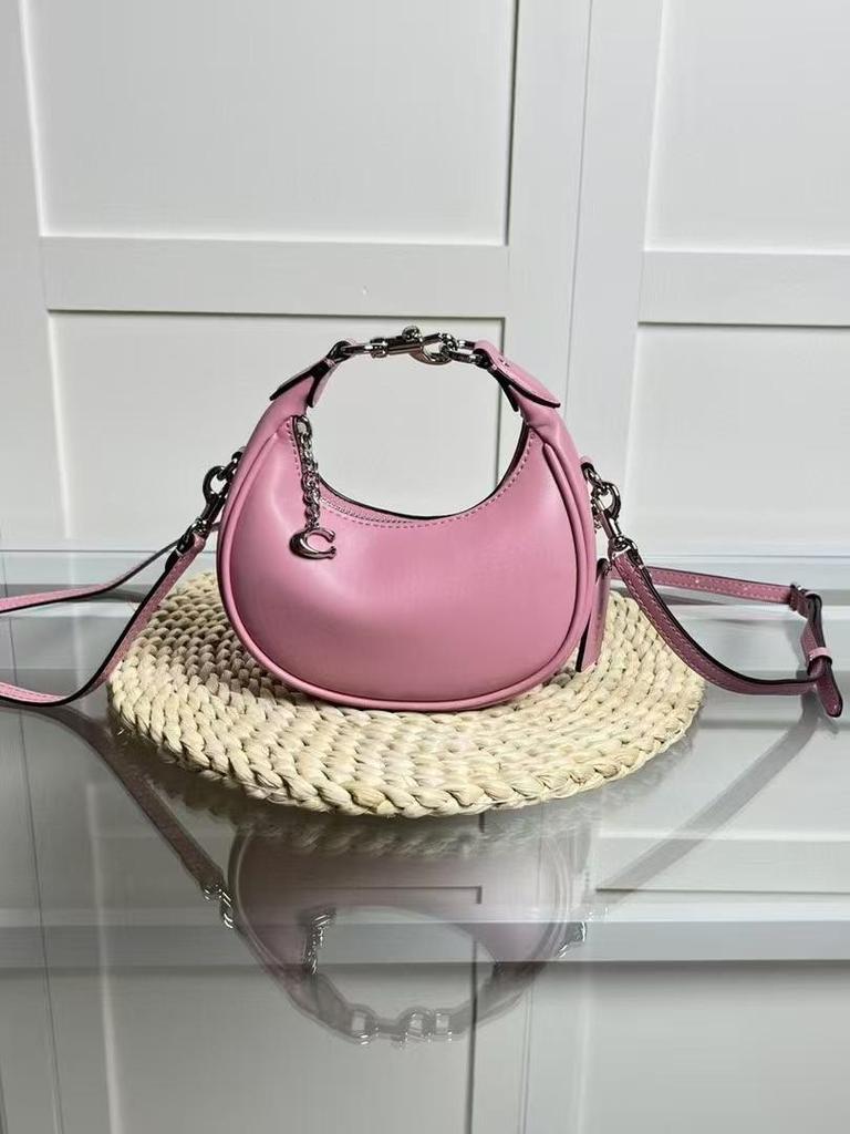 2024 Jonie Retro Floral Mini Crossbody Half-Moon Bag for Women