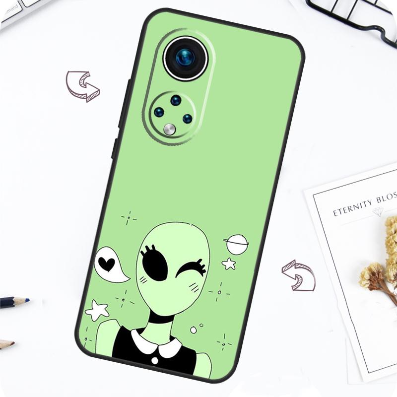 Aesthetics Cute Cartoon Alien Case For Honor Magic 7 Lite 5 6 Pro Honor 200 50 70 90 Lite X8b X9a X8a X8 X9 X9c X9b Cover