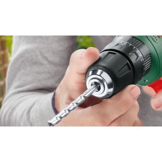 Bosch EasyDrill 18V 40 Drill Driver + 2 18V 1.5Ah Batteries + Systembox with 241 Accessories + Charger AL1810CV 06039D8007