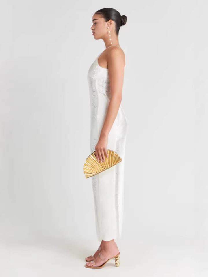 2026 Neuer Stil Damen Quasten Neckholder Maxikleid