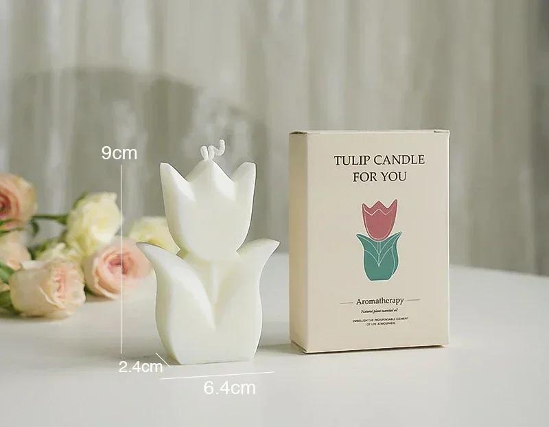 Elegant Tulip Scented Candles: Perfect Wedding Favors, Aromatic Room Decor, and Thoughtful Birthday Gifts for Her